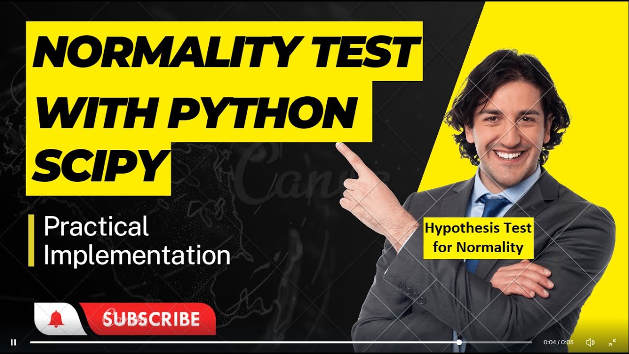 Normality test with python