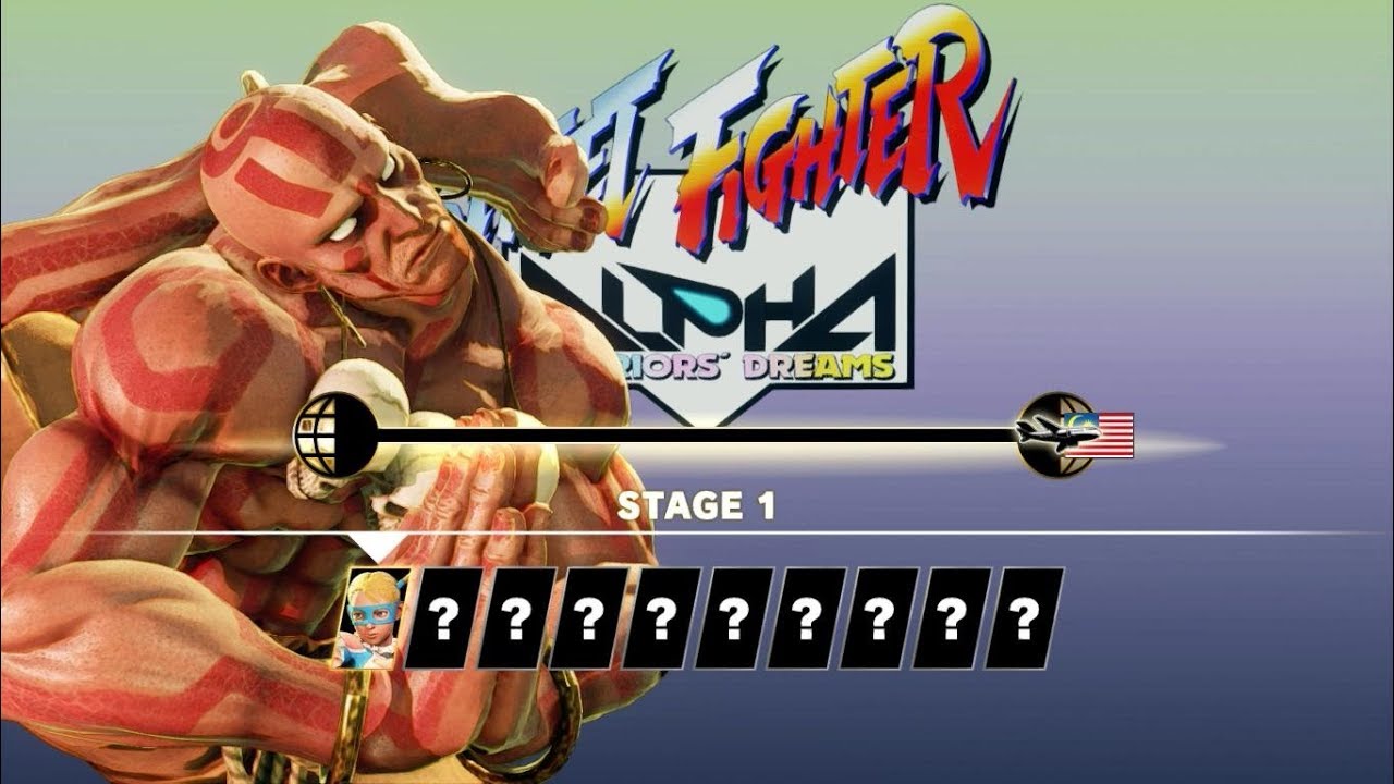 SFV AE - Dhalsim Arcade Mode (Full) [Street Fighter Alpha Path]