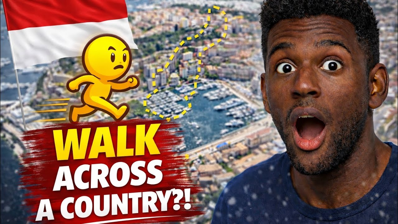 WALK ACROSS A COUNTRY WITHIN AN HOUR 😱. 🇲🇨🇲🇨 #worldfacts #didyouknow #facts #funfacts #usa #canada 