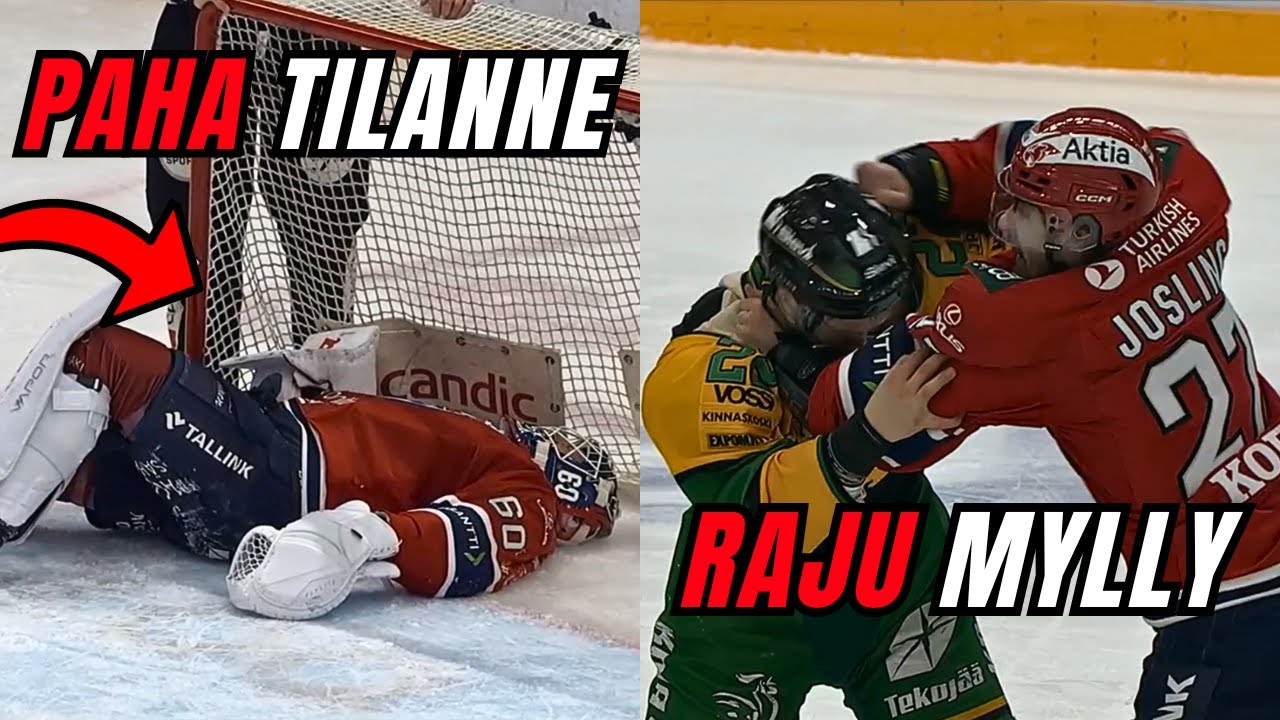 Vakava loukkaantuminen ja raju tappelu - Viikon Liigan huippuhetket