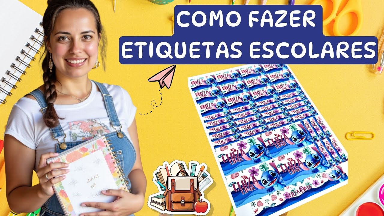 COMO FAZER ETIQUETAS ESCOLARES E VENDER MUUUITO!!!