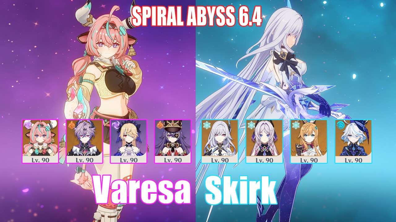 C0 Varesa & C0 Skirk | Spiral Abyss 6.4 | Genshin Impact
