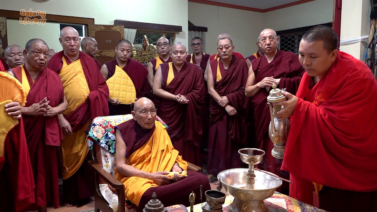 འཇམ་མགོན་རྒྱལ་བའི་རྒྱལ་ཚབ་དགའ་ལྡན་ཁྲི་རིན་པོ་ཆེ་མཆོག་ནས་གཟེངས་བསྟོད་ལེགས་སྐྱེས་དང་བཀའ་སློབ་སྩལ་བ།