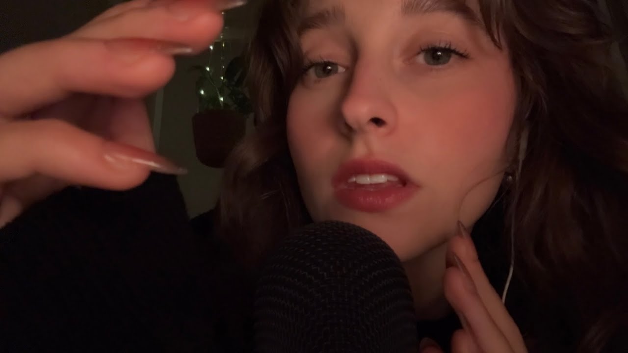 ASMR 50 sleepy minutes of personal attention, mouth sounds, whispers, taps, scratches and cat purrs