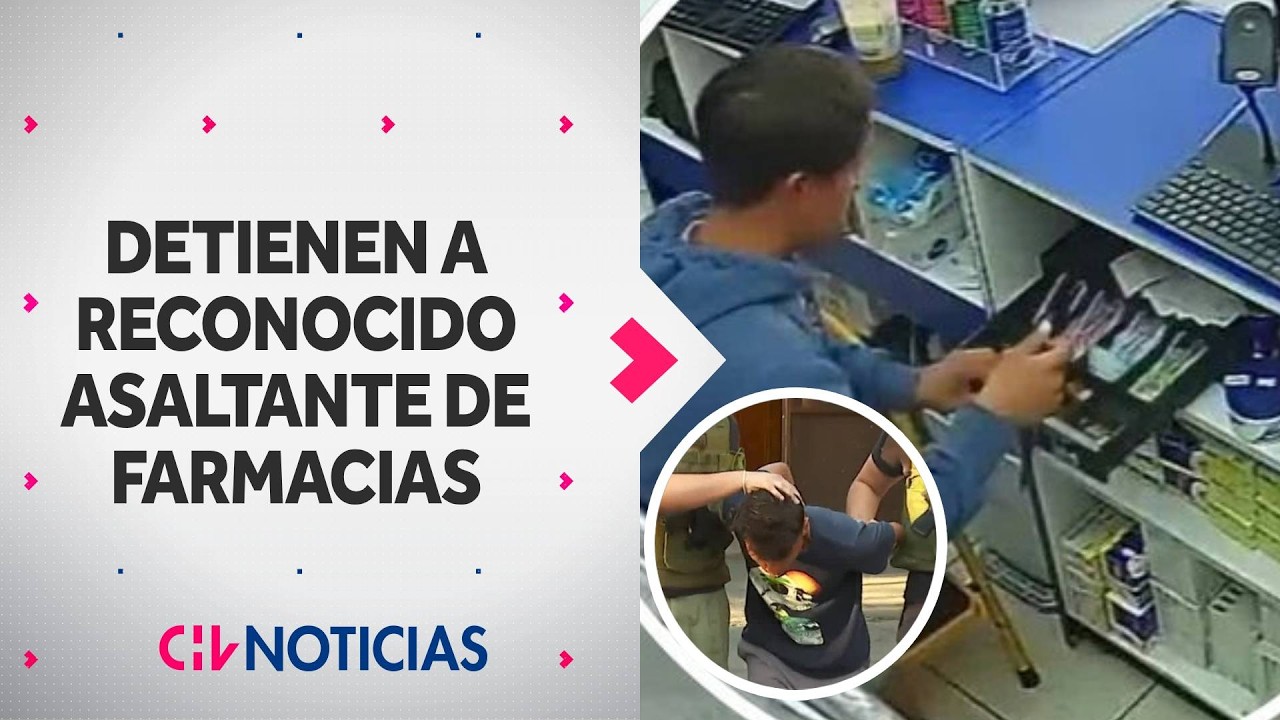 Conocido ladrón de farmacias fue detenido Ñuñoa: Robaba sucursales de la misma empresa