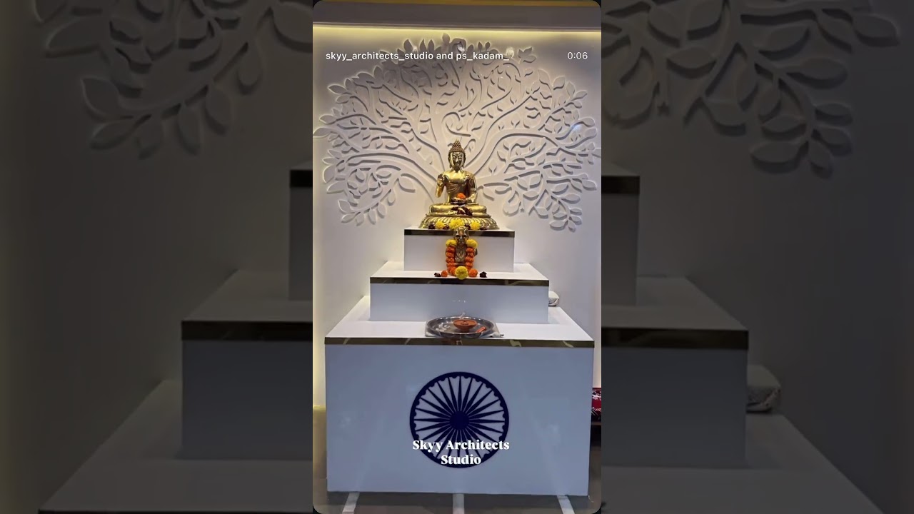 Buddha vihar @Airoli  #buddha #buddhavihar #interior #stylishinteriors #interior #luxuriousinteriors