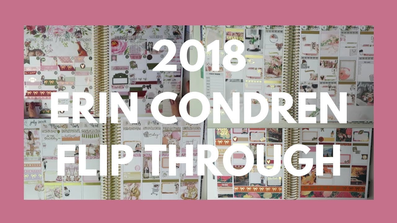 ERIN CONDREN 2018 FLIP THROUGH