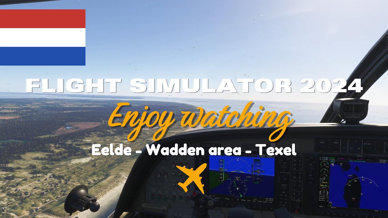 Flying Along Wadden Area | From Groningen To Texel | Cessna 208B Grand Caravan | MSFS2024