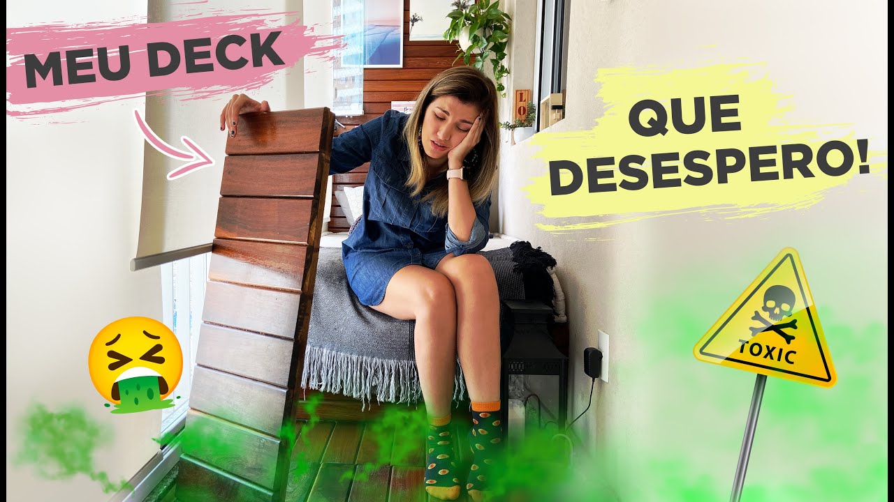 ABSURDO O QUE ACONTECEU NA NOSSA SACADA COM DECK DE MADEIRA | GABY GARCIIA