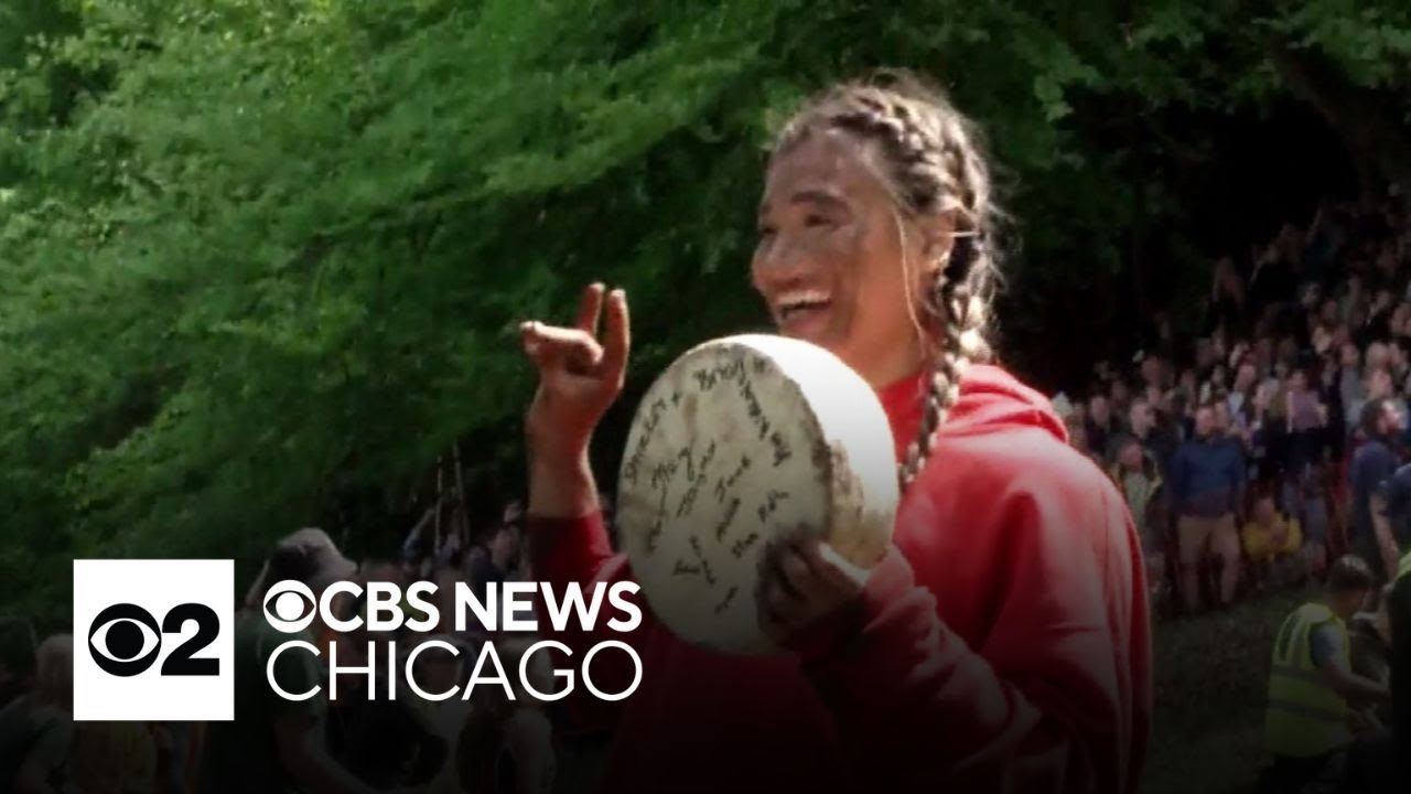 North Carolina woman wins British cheese-rolling contest for 2nd time