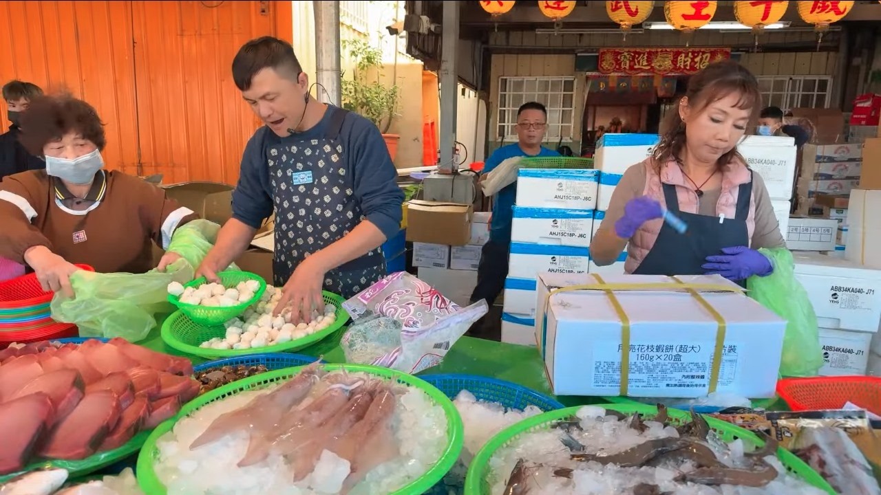 興達港王中皇 高雄興達港觀光魚市 海鮮拍賣 海鮮叫賣 直播 0207