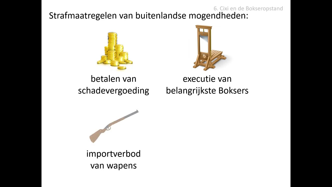 6. Cixi en de Bokseropstand (vwo HC China 1842-2001)