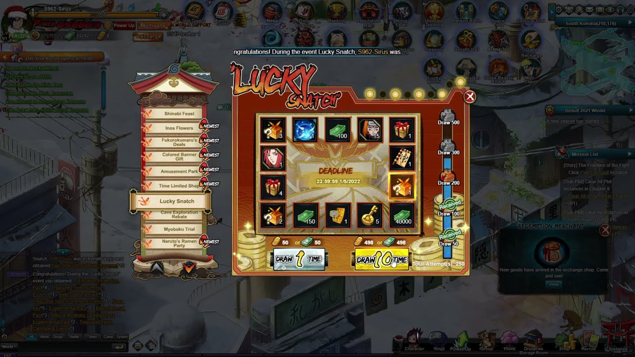 This event gives infinite coupons... | Naruto Online