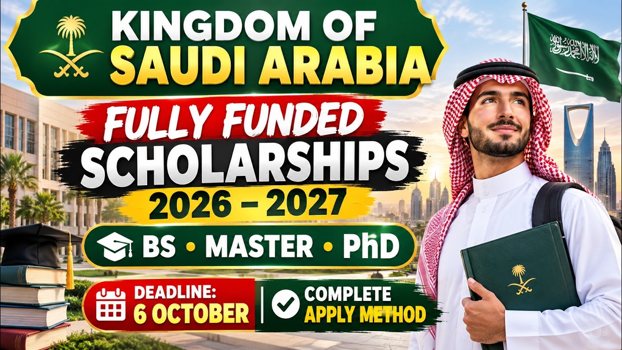 Kingdom of Saudi Arabia Fully Funded Scholarships 2026&ndash;2027 | BS, Master, PhD | Apply Now
