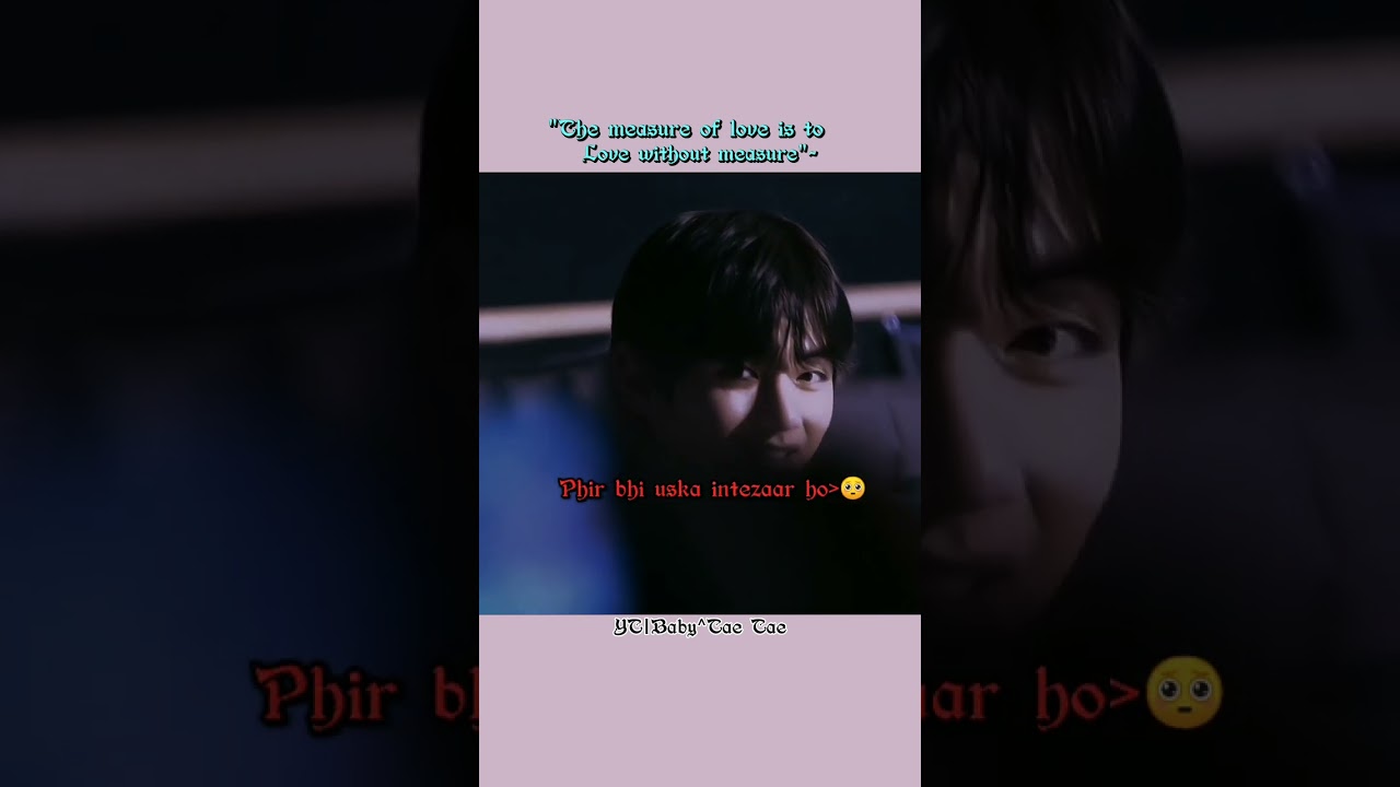 Love is an unconditional Commitment🥺#bts #bangtan #status #taetae #kimtaehyung #btsv