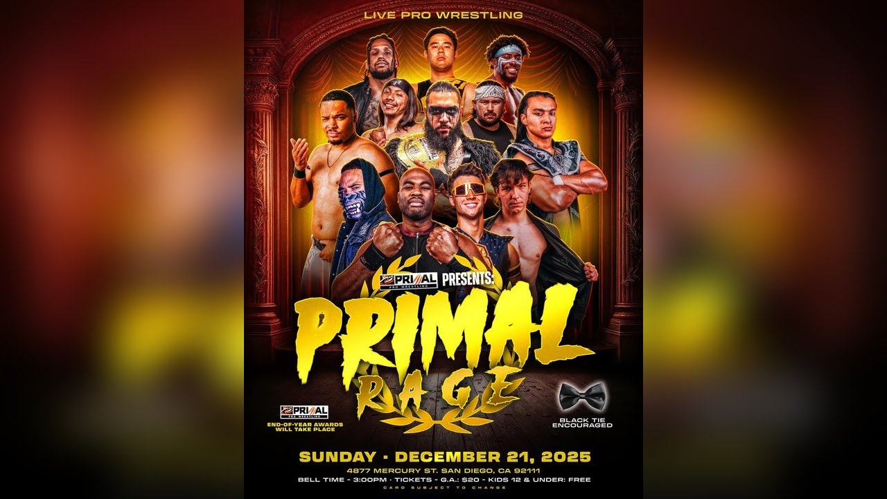 Primal Pro Wrestling - Primal Rage- Dec 21, 2025