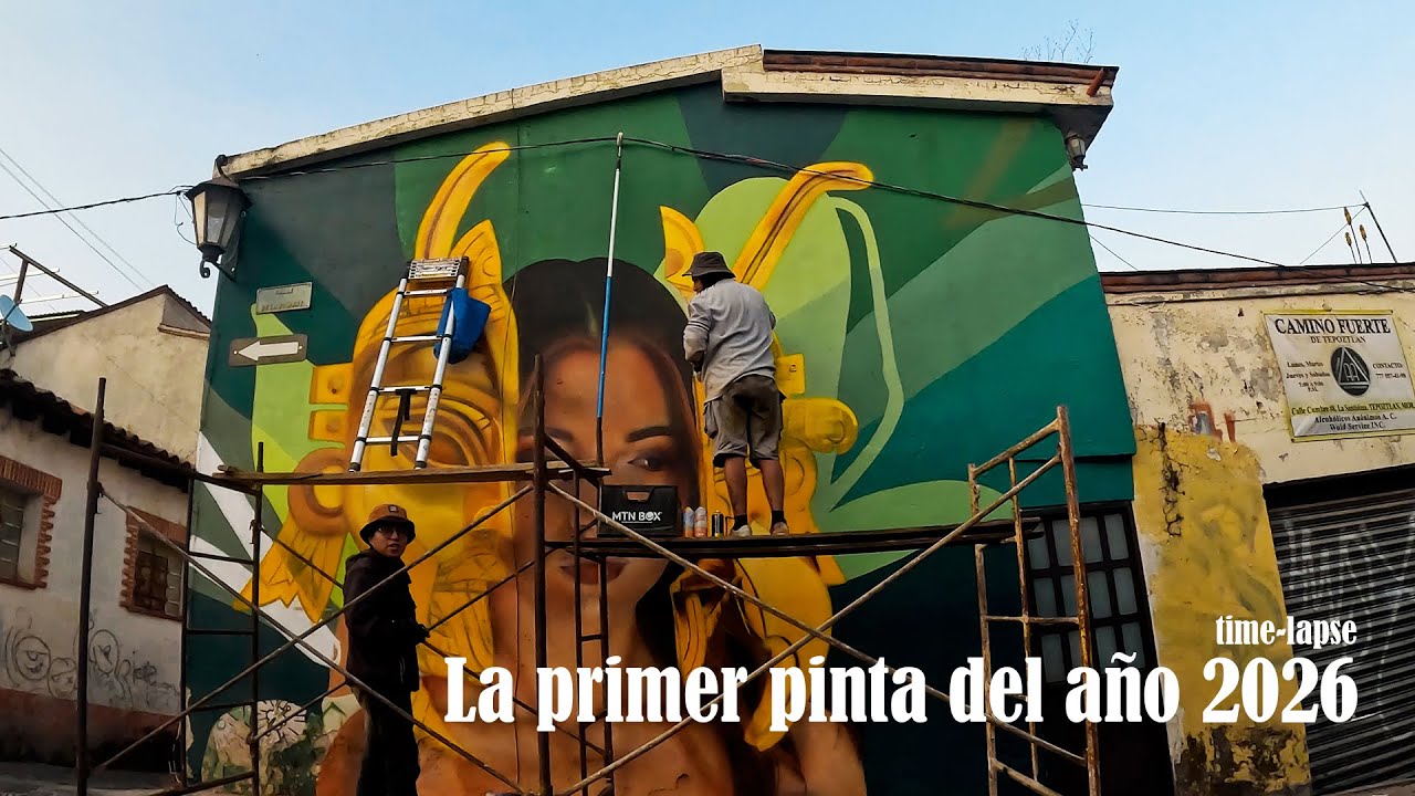 Empezamos el 2026 pintando Tepoztlán 🎨 | Nuestro primer mural del año