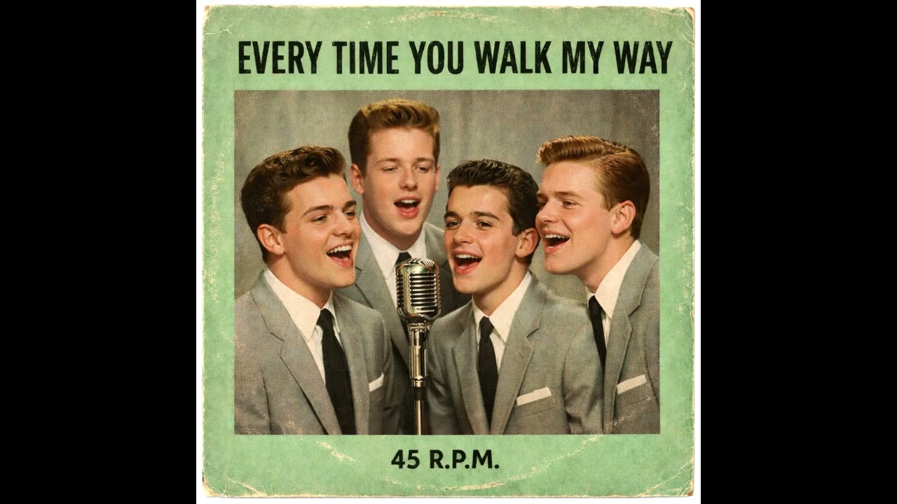 1950s Uptempo Doo-Wop Love Song - Every Time You Walk My Way (AI Original)