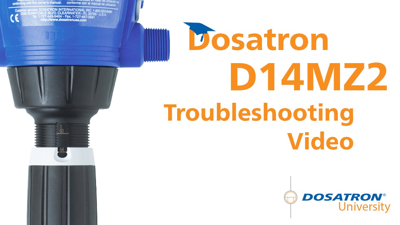 Dosatron D14MZ2 - Troubleshooting Video