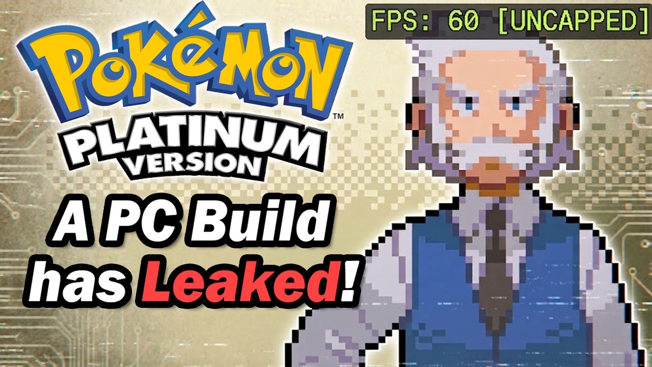 A Native PC Build Of Pokemon Platinum Has Leaked.