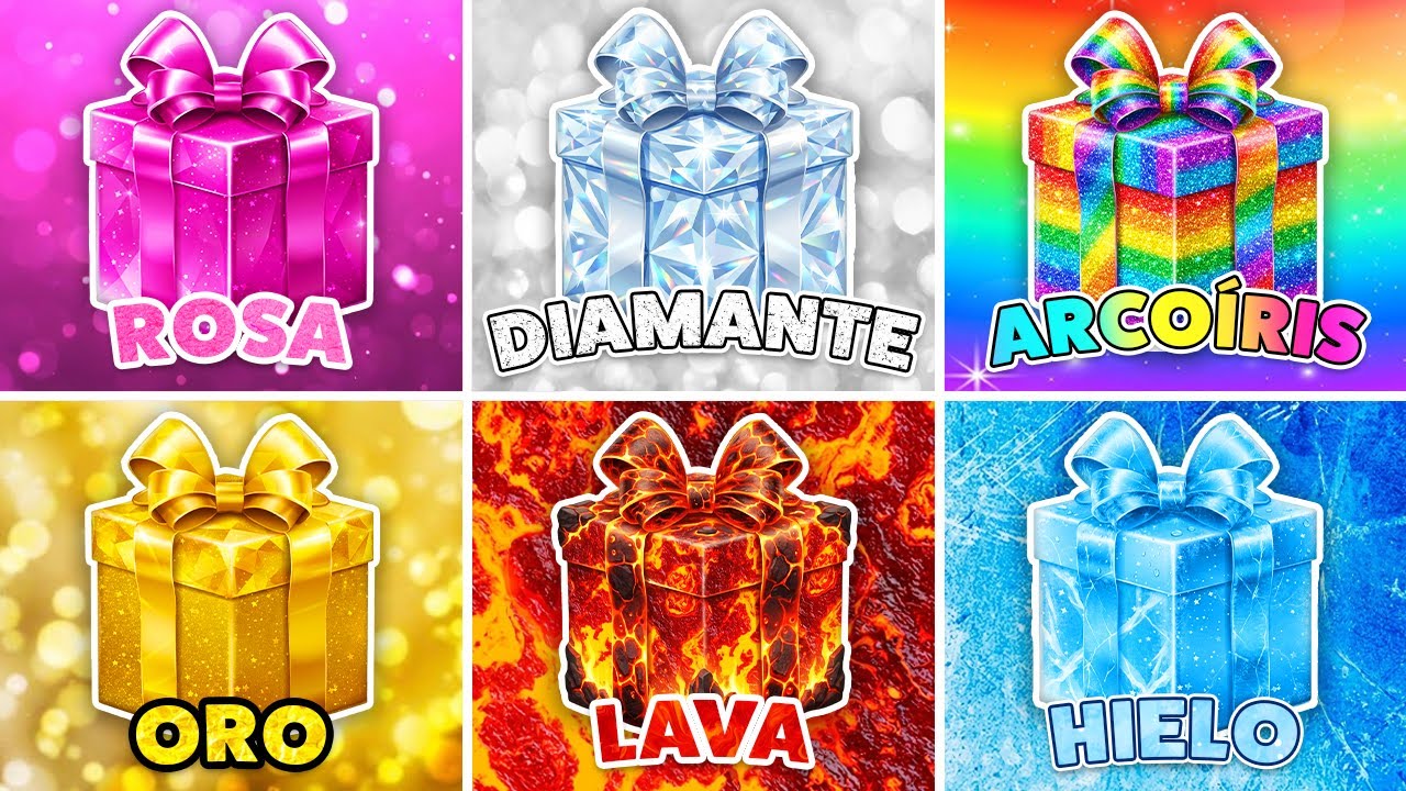 Elige tu Regalo 🎁 Rosa 🎀 Diamante 💎 Arco&iacute;ris 🌈 Oro 💰 Lava 🌋 Hielo ❄️