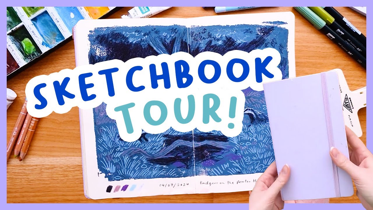 Another finished sketchbook! Royal Talens Sketchbook Tour ✨