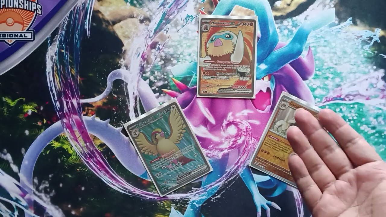 El Titán Mamoswine Ex Con Pidgeot Ex Deck List Journey Together / El Mamut Con Daño Descomunal