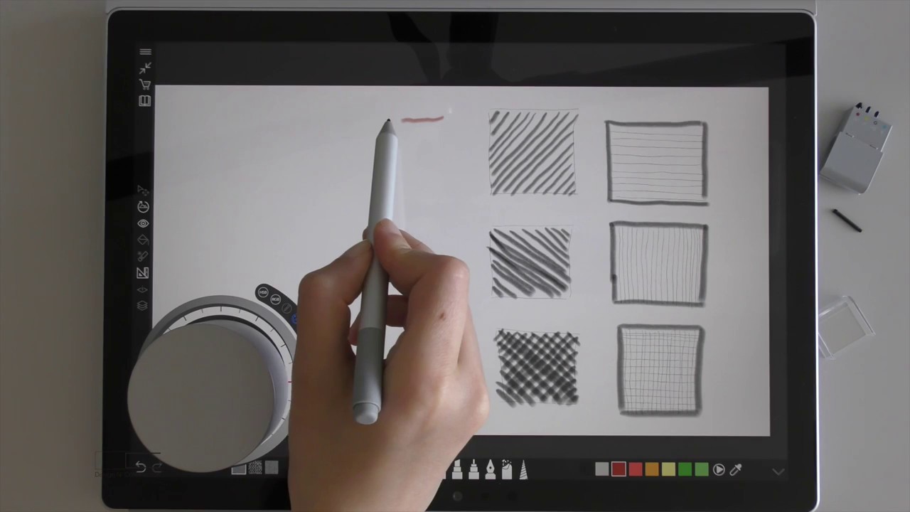 Drawing With Surface Book 2 #1: Experimenting With Microsoft Surface Design Tools