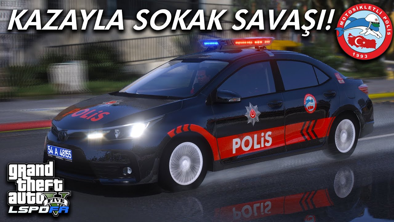 KAZA İLE MAHALLE KARIŞTI ! - GTA 5 YUNUS POLİS MODU - LSPDFR