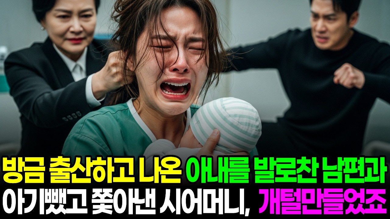 [충격실화] 산부인과에서 아내를 발로 찬 남편과 &ldquo;대리모 주제&rdquo;라며 머리채 잡은 시어머니, 결국 땅을 치며 후회했습니다 | 오디오북 | 노후사연 | 감동사연 | 막장사연