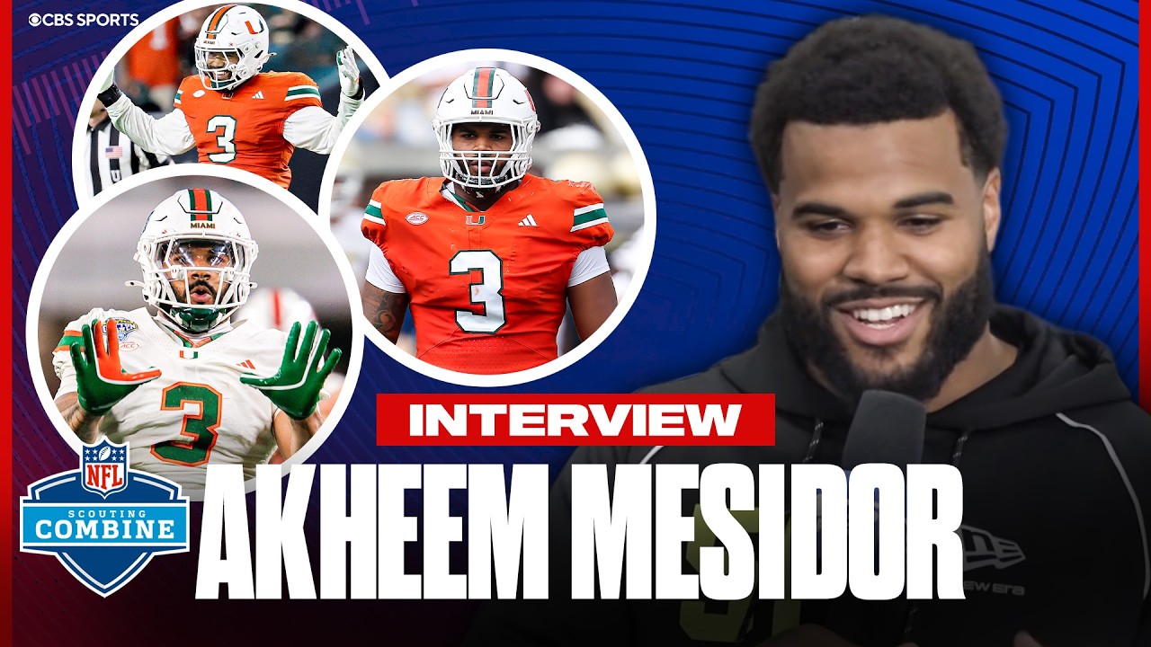 Akheem Mesidor NFL Combine Interview: Inspiration from Canadian NFL players, his favorite NFL teams