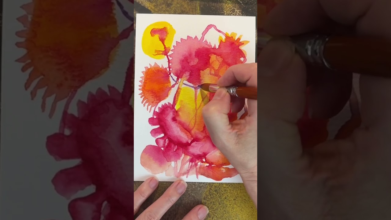 Intuitive art. Malen mit Aquarellfarben. #painting #art
