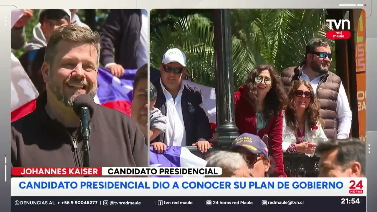 Johannes Kaiser cerr&oacute; visita al Maule reuni&eacute;ndose con adherentes en Talca | 24 Horas TVN - Red Maule