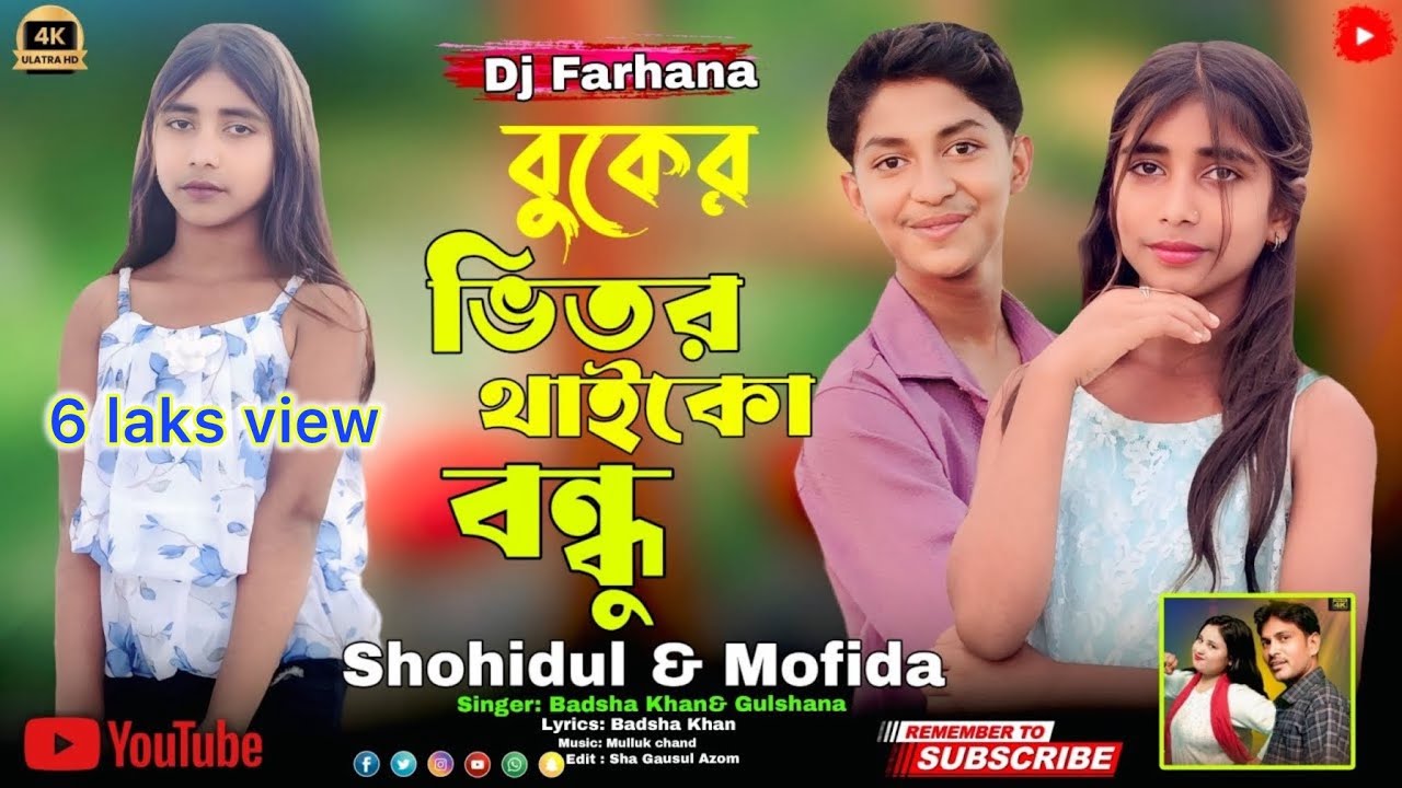 বুকের ভিতর থাইকো বন্ধু | Buker Vitor Thaiko Bondu | Gulshana| Badsha|Bangla new song