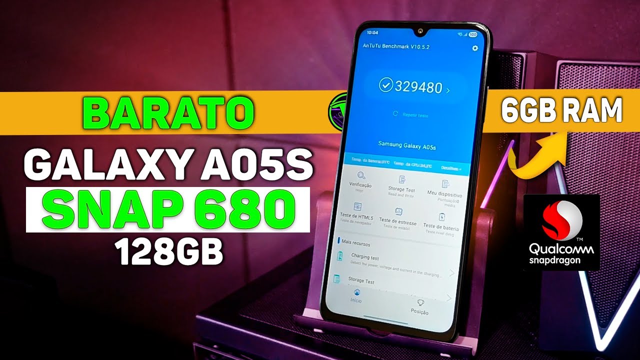 GALAXY A05S 4G 128GB/6GB MELHOR CELULAR ATÉ 700 REAIS! RODA JOGOS NO ULTRA? UNBOXING