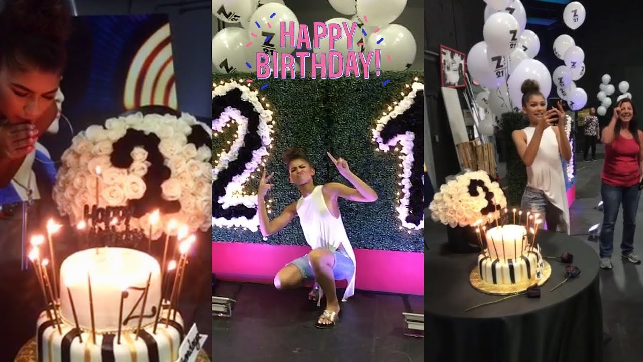 Zendaya | Snapchat Story | 1 September 2017 [  Zendaya's 21st Birthday ]