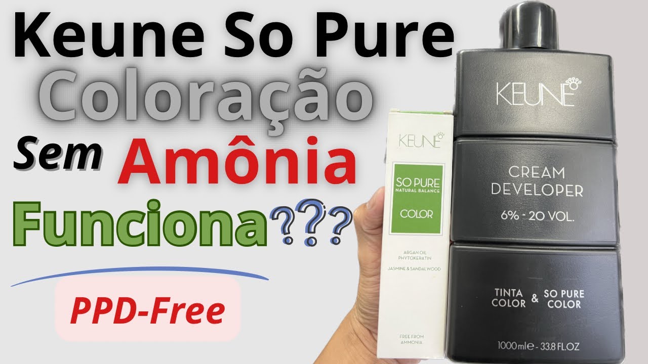Coloração Permanente Keune So Pure (sem Amônia) - Aplicação e Resultado.
