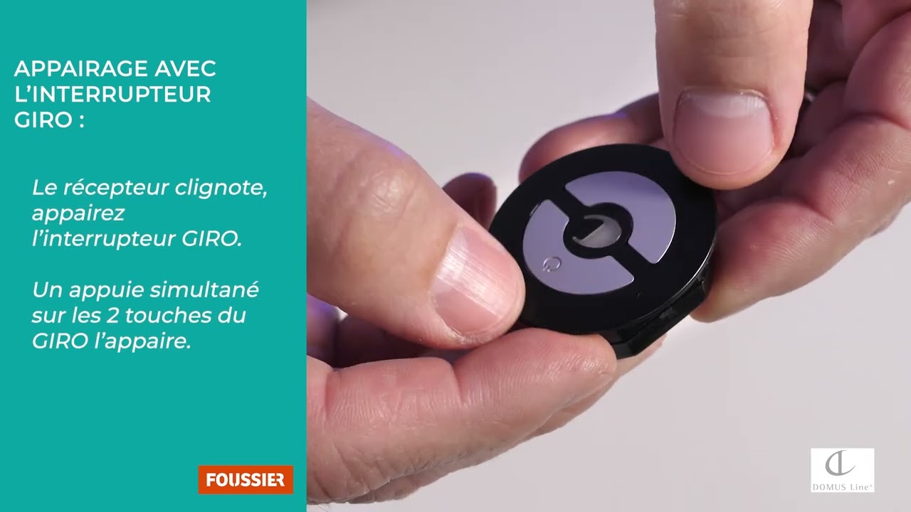 Appairage t&eacute;l&eacute;commande GIRO - Openline Domus line