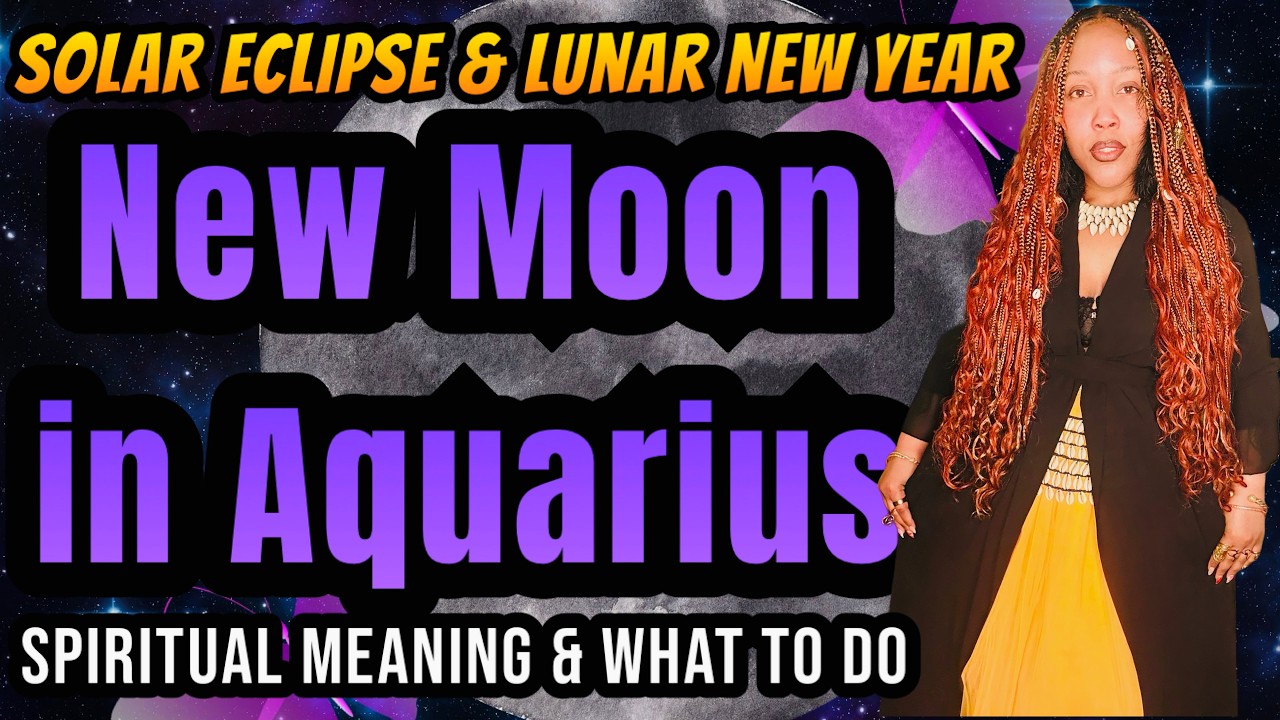 New Moon in Aquarius w/ Solar Eclipse: Meaning, What to Do, Journal Prompts, Crystals, Herbs, & More