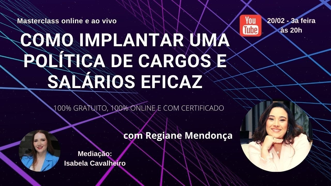 Masterclass - Como Implantar uma Política de Cargos e Salários Eficaz