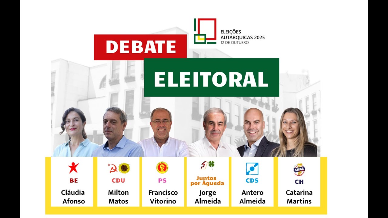 Debate entre os candidatos às Autárquicas 2025 em Águeda