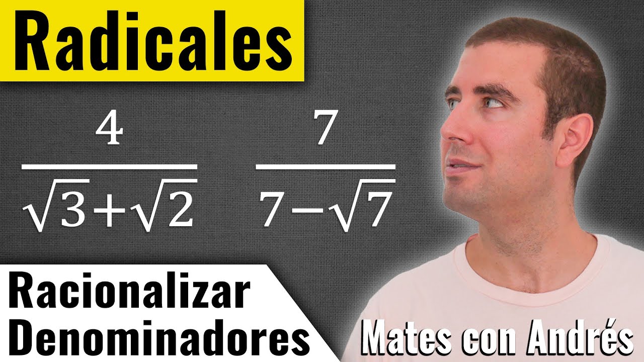 Racionalizar denominadores con sumas de radicales (conjugado)