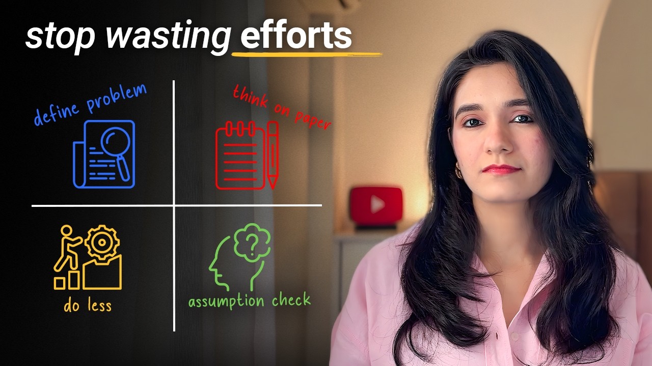 You need to start “Thinking Better” instead of working harder