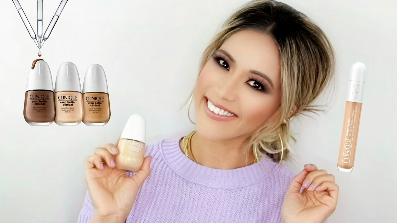 NEW! CLINIQUE EVEN BETTER CLINICAL SERUM FOUNDATION | REVIEW & 10HR WEAR TEST | MATURE SKIN OVER 40