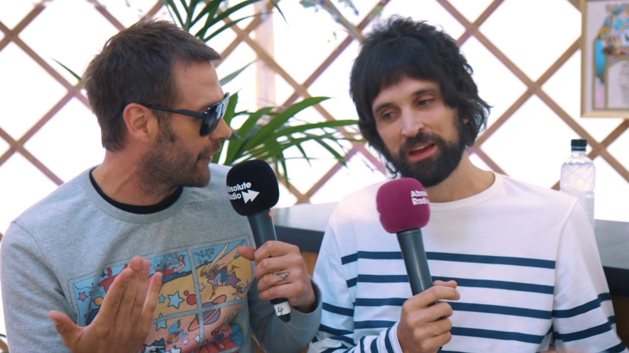 Kasabian backstage at Isle Of Wight Festival 2018