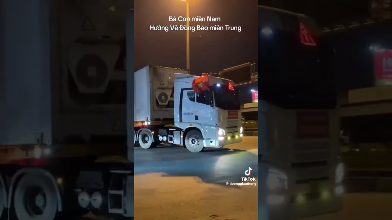 Tik tok xe tải đẹp #42 tổng hợp các video xe cứu trợ miền Trung đến phú yên cũ phần 1