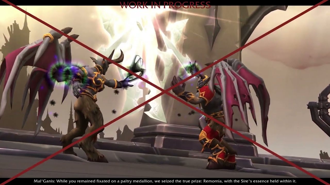Mal'Ganis(Cutscene) - Where Dreadlords Dare Chain of Domination Shadowlands 9.1