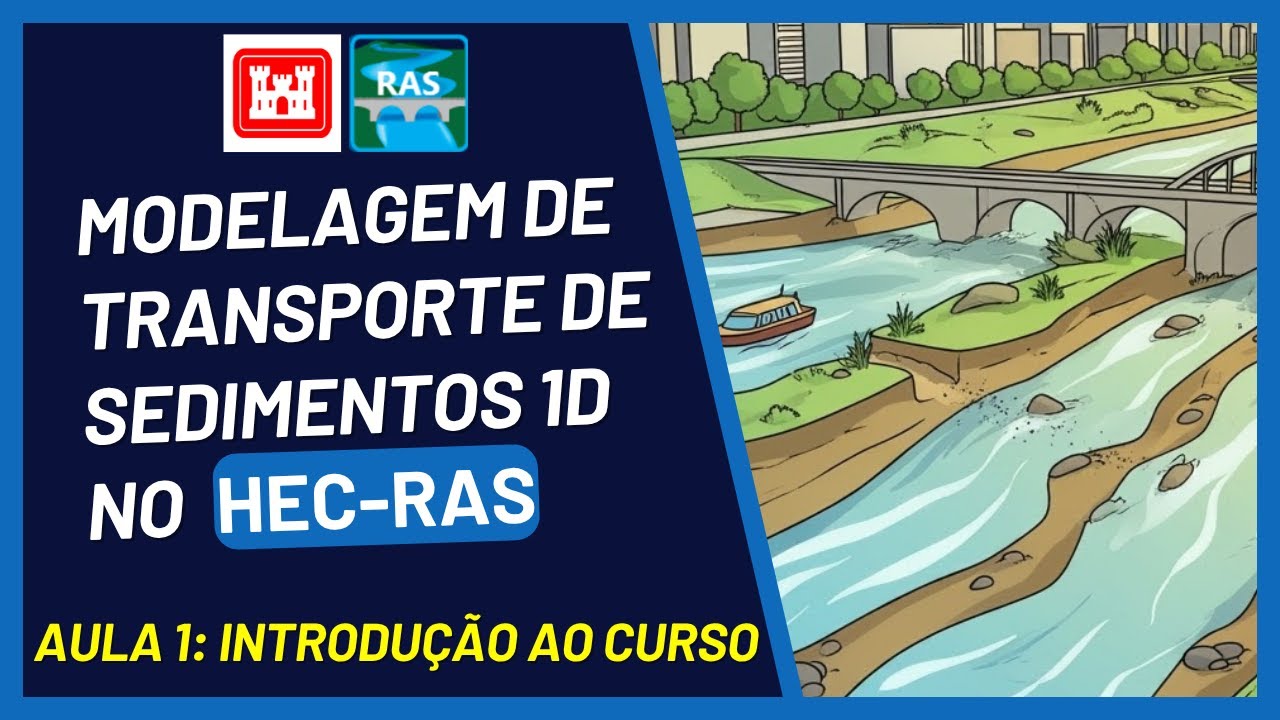 Modelagem de Transporte de Sedimentos 1D usando HEC-RAS - Aula 1: Introdução ao Curso