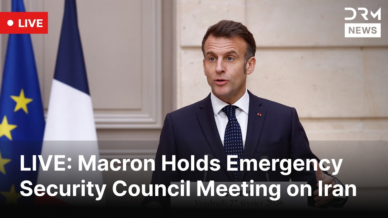 LIVE: Macron Holds Emergency Security Council Meeting on Iran | DRM News