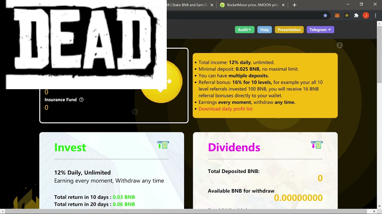 Dead BSC DaPPs | Daily Death Report | Secret 10x coin???